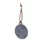 Ornament pentru bradul de Craciun, 2401E17101, Everestus, 90x90x3 mm, Pasla, Gri