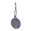 Ornament pentru bradul de Craciun, 2401E17101, Everestus, 90x90x3 mm, Pasla, Gri
