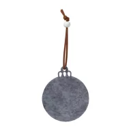  Ornament pentru bradul de Craciun, 2401E17101, Everestus, 90x90x3 mm, Pasla, Gri