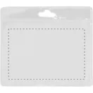Suport badge, 100×90 mm, Everestus, 20FEB3302, Plastic, Transparent