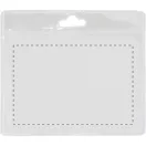 Suport badge, 100×90 mm, Everestus, 20FEB3302, Plastic, Transparent