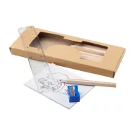   Drawing set, 76×177×14 mm, Everestus, 20FEB11039, Hartie, Plastic, Multicolor