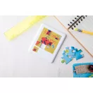 Mini puzzle, 75×90×6 mm, Everestus, 20FEB8647, Plastic, Alb