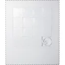 Mini puzzle, 75×90×6 mm, Everestus, 20FEB8647, Plastic, Alb