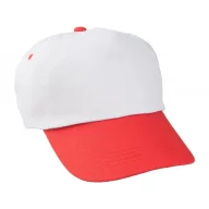   Sapca Baseball, unisex, marime universala adulti, Everestus, 20FEB9940, Bumbac, Alb, Rosu