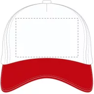  Sapca Baseball, unisex, marime universala adulti, Everestus, 20FEB9940, Bumbac, Alb, Rosu