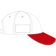   Sapca Baseball, unisex, marime universala adulti, Everestus, 20FEB9940, Bumbac, Alb, Rosu