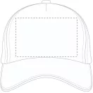 Sapca Baseball, unisex, marime universala adulti, Everestus, 20FEB9939, Bumbac, Alb
