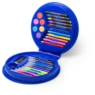   Set de colorat si pictat, 29 piese, 180×185×35 mm, Everestus, 20FEB3998, Plastic, Albastru