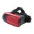 Virtual reality headset, 140×129×200 mm, Everestus, 20FEB12149, Plastic, Rosu, Negru