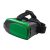 Virtual reality headset, 140×129×200 mm, Everestus, 20FEB12148, Plastic, Verde, Negru