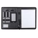Mapa business cu powerbank de 5000 mAh, Everestus, 20FEB4767, Piele ecologica, Negru