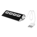 Usb hub, 89×21×37 mm, Everestus, 20FEB4748, Aluminiu, Negru, Alb