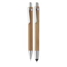 Set instrumente de scris, 172×22×52 mm, Everestus, 20FEB12297, Bambus, Natur