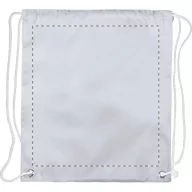   Saculet cu snur tip rucsac, 270×320 mm, Everestus, 20FEB5686, 210T Poliester, Alb