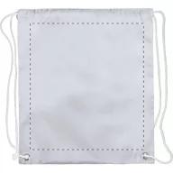   Saculet cu snur tip rucsac, 270×320 mm, Everestus, 20FEB5686, 210T Poliester, Alb