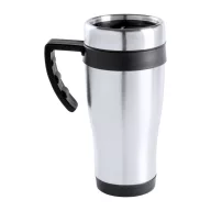  Cana termos, 450 ml, ø86×180 mm, Everestus, 20FEB15900, Otel inoxidabil, Plastic, Negru