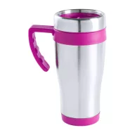   Cana termos, 450 ml, ø86×180 mm, Everestus, 20FEB15904, Otel inoxidabil, Plastic, Roz