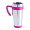 Cana termos, 450 ml, ø86×180 mm, Everestus, 20FEB15904, Otel inoxidabil, Plastic, Roz