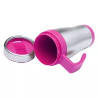   Cana termos, 450 ml, ø86×180 mm, Everestus, 20FEB15904, Otel inoxidabil, Plastic, Roz