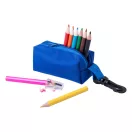 Coloured Set creioane, 100×45×40 mm, Everestus, 20FEB3935, Lemn, 420D Poliester, Albastru