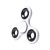 Fidget spinner, 75×12×75 mm, Everestus, 20FEB16276, ABS, Metal, Alb