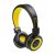 Bluetooth headphones, 190×175×70 mm, Everestus, 20FEB6362, Plastic, Galben