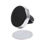   Suport auto pentru telefon, ø33×30 mm, Everestus, 20FEB10382, Aluminiu, Magnet, Argintiu