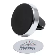   Suport auto pentru telefon, ø33×30 mm, Everestus, 20FEB10382, Aluminiu, Magnet, Argintiu