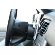   Suport auto pentru telefon, ø33×30 mm, Everestus, 20FEB10382, Aluminiu, Magnet, Argintiu