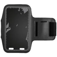   Suport de brat pentru telefon, 110×170 mm, Everestus, 20FEB10471, Piele ecologica, Negru