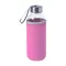 Sticla de apa bidon sport, Everestus, 42FEB230926, 420 ml, Sticla, Neopren, Roz Deschis
