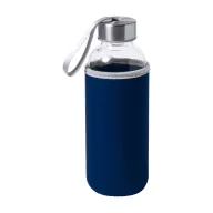   Sticla de apa bidon sport, Everestus, 42FEB230923, 420 ml, Sticla, Neopren, Albastru Dark