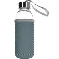   Sticla de apa bidon sport, Everestus, 42FEB230924, 420 ml, Sticla, Neopren, Gri