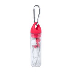   Earphones, ø27×110 mm, Everestus, 20FEB6256, Plastic, Rosu, Transparent