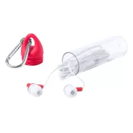   Earphones, ø27×110 mm, Everestus, 20FEB6256, Plastic, Rosu, Transparent