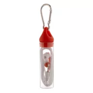   Earphones, ø27×110 mm, Everestus, 20FEB6256, Plastic, Rosu, Transparent