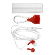   Earphones, ø27×110 mm, Everestus, 20FEB6256, Plastic, Rosu, Transparent
