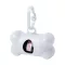 Dog waste bag dispenser, 82×54×41 mm, Everestus, 20FEB7958, Plastic, Alb