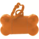 Dog waste bag dispenser, 82×54×41 mm, Everestus, 20FEB7954, Plastic, Portocaliu