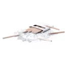 Mandala Set de colorat, 90×90×10 mm, Everestus, 20FEB1939, Hartie, Lemn, Gri