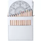 Mandala Set de colorat, 90×90×10 mm, Everestus, 20FEB1939, Hartie, Lemn, Gri