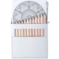   Mandala Set de colorat, 90×90×10 mm, Everestus, 20FEB1939, Hartie, Lemn, Gri