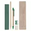 Set de papetarie, 45×177×15 mm, Everestus, 20FEB3873, Hartie reciclata, Plastic, Verde, Natur