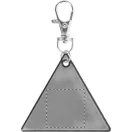 Breloc reflectorizant, 61×53×1 mm, Everestus, 20FEB6959, PVC, Argintiu