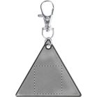 Breloc reflectorizant, 61×53×1 mm, Everestus, 20FEB6959, PVC, Argintiu