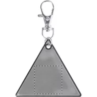  Breloc reflectorizant, 61×53×1 mm, Everestus, 20FEB6959, PVC, Argintiu
