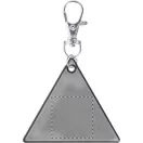 Breloc reflectorizant, 61×53×1 mm, Everestus, 20FEB6959, PVC, Argintiu