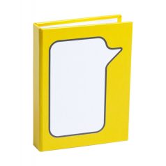   Adhesive notepad, 80×109×18 mm, Everestus, 20FEB8682, Hartie reciclata, Galben