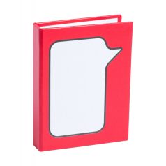  Adhesive notepad, 80×109×18 mm, Everestus, 20FEB8681, Hartie reciclata, Rosu